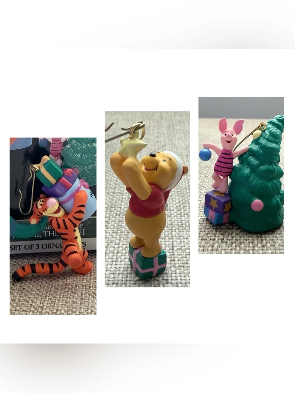 Vintage Hallmark Keepsake Winnie The Pooh Miniature Ornaments Lot of 5